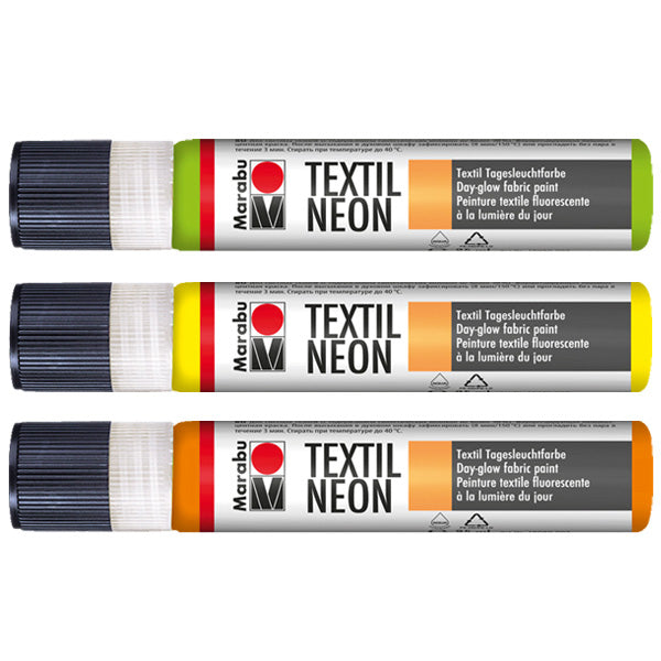 Marabu TEXTIL NEON contour color, orange 25ml