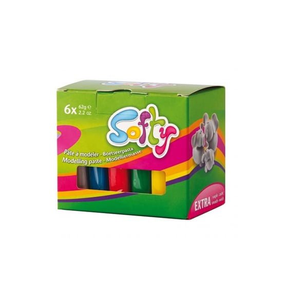 Plastilīns Darwi Softy 6x62g