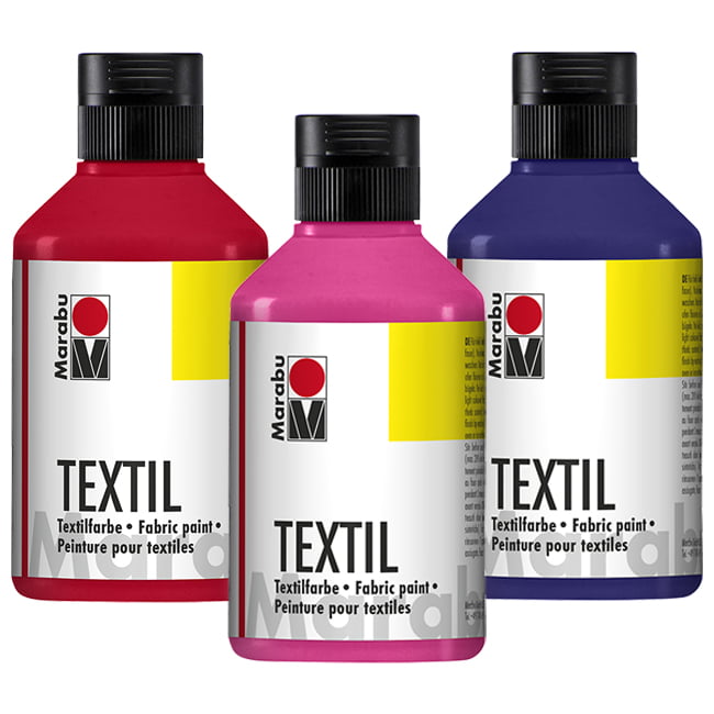 Marabu TEXTIL multi-purpose fabric painting and printing colour for all light-coloured fabrics 250ml