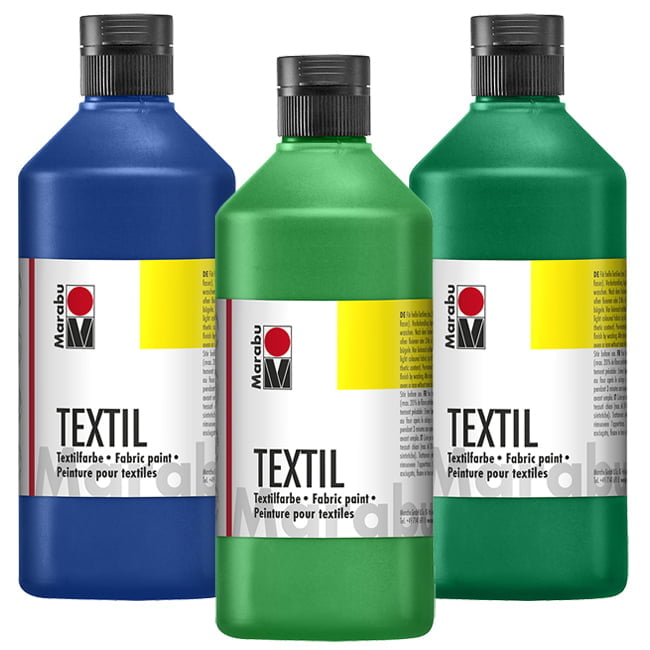 Marabu TEXTIL multi-purpose fabric painting and printing colour for all light-coloured fabrics 500ml