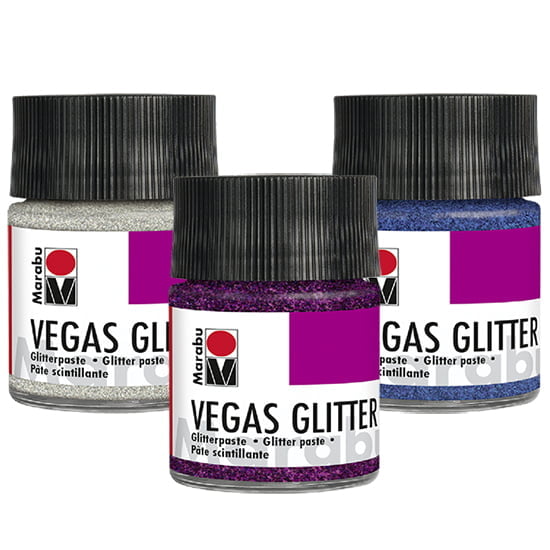 Dekoratīvā pasta Vegas Glitter 50ml 533 pink